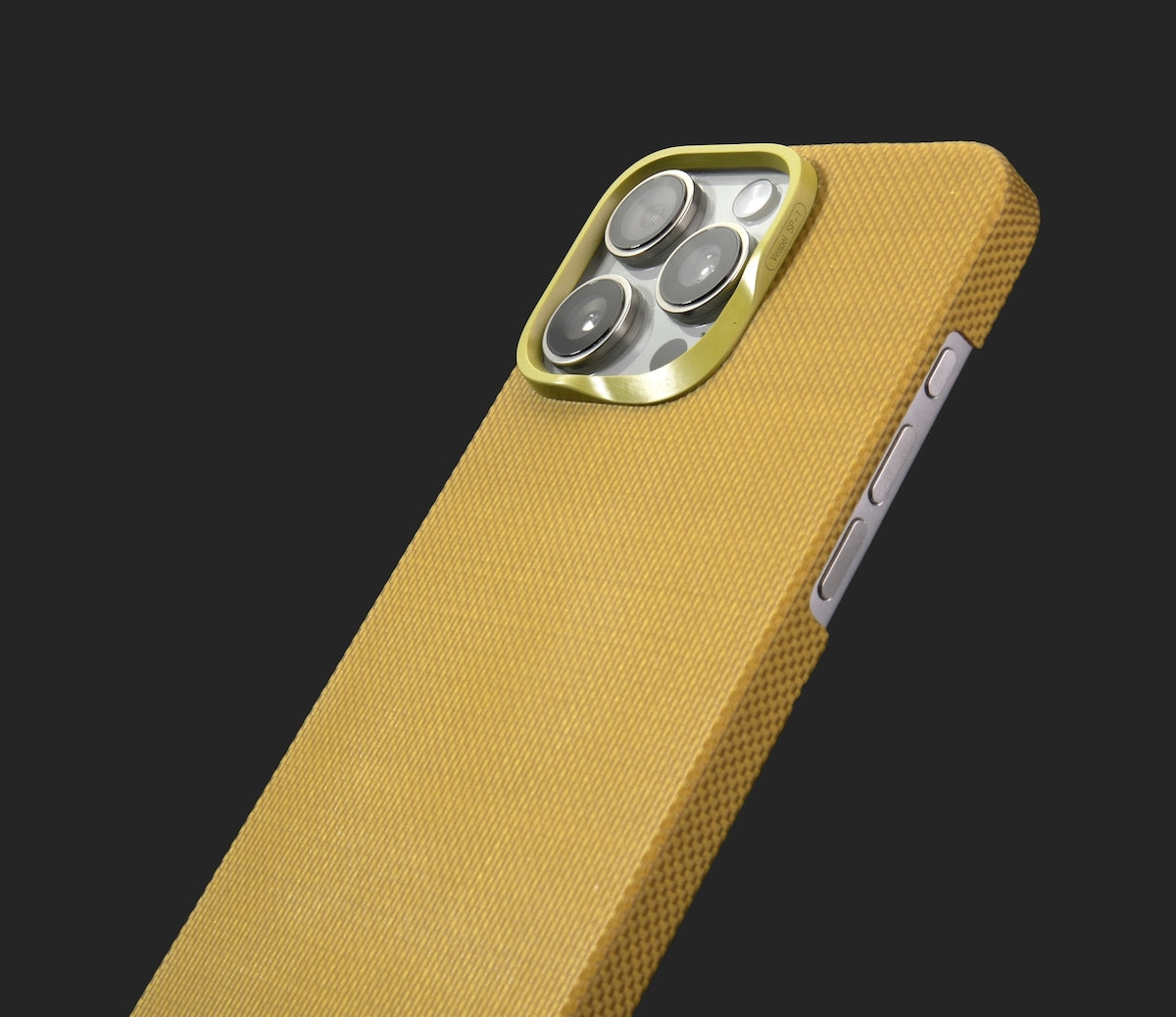 PI golden fiber phonecase，kevlar aramid fiber iphone16promax， for iPhone 16 Pro Max Case Compatible with MagSafe, Thin & Light Case iPhone 16 Pro Max with a Caseless Feel, PI Fiber Woven [Tactile Woven -Over The Horizon]