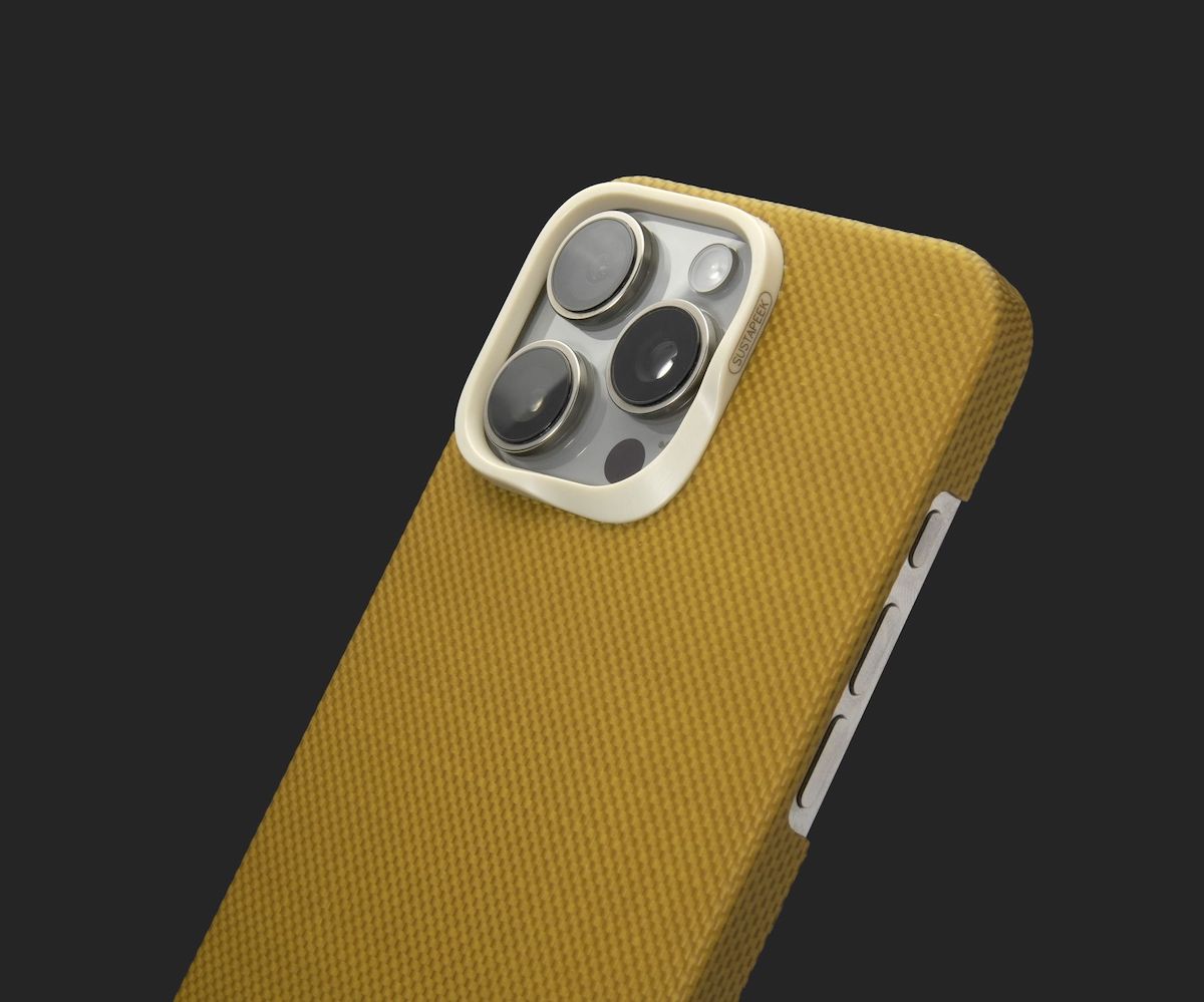 PI golden fiber phonecase，kevlar aramid fiber iphone16promax， for iPhone 16 Pro Max Case Compatible with MagSafe, Thin & Light Case iPhone 16 Pro Max with a Caseless Feel, PI Fiber Woven [Tactile Woven -Over The Horizon]
