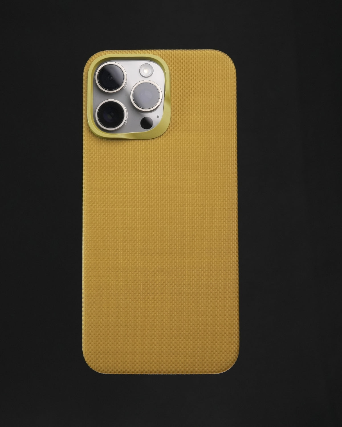 PI golden fiber phonecase，kevlar aramid fiber iphone16promax， for iPhone 16 Pro Max Case Compatible with MagSafe, Thin & Light Case iPhone 16 Pro Max with a Caseless Feel, PI Fiber Woven [Tactile Woven -Over The Horizon]