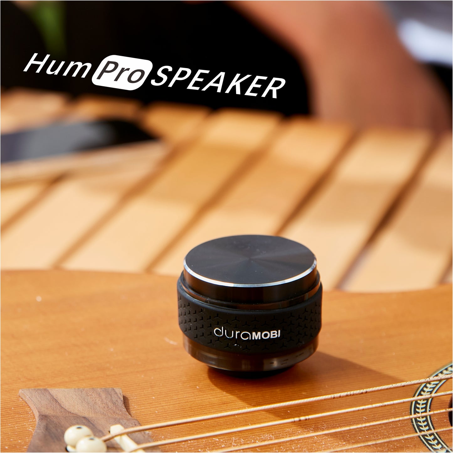 Duramobi Bone Conduction Speaker, 2025 Upgraded Humbird Speaker, Wireless Portable Speaker, Mini Wireless RGB Speaker Stereo Bass Sound, IP54 Creative Portable Speaker for Outdoor,Home